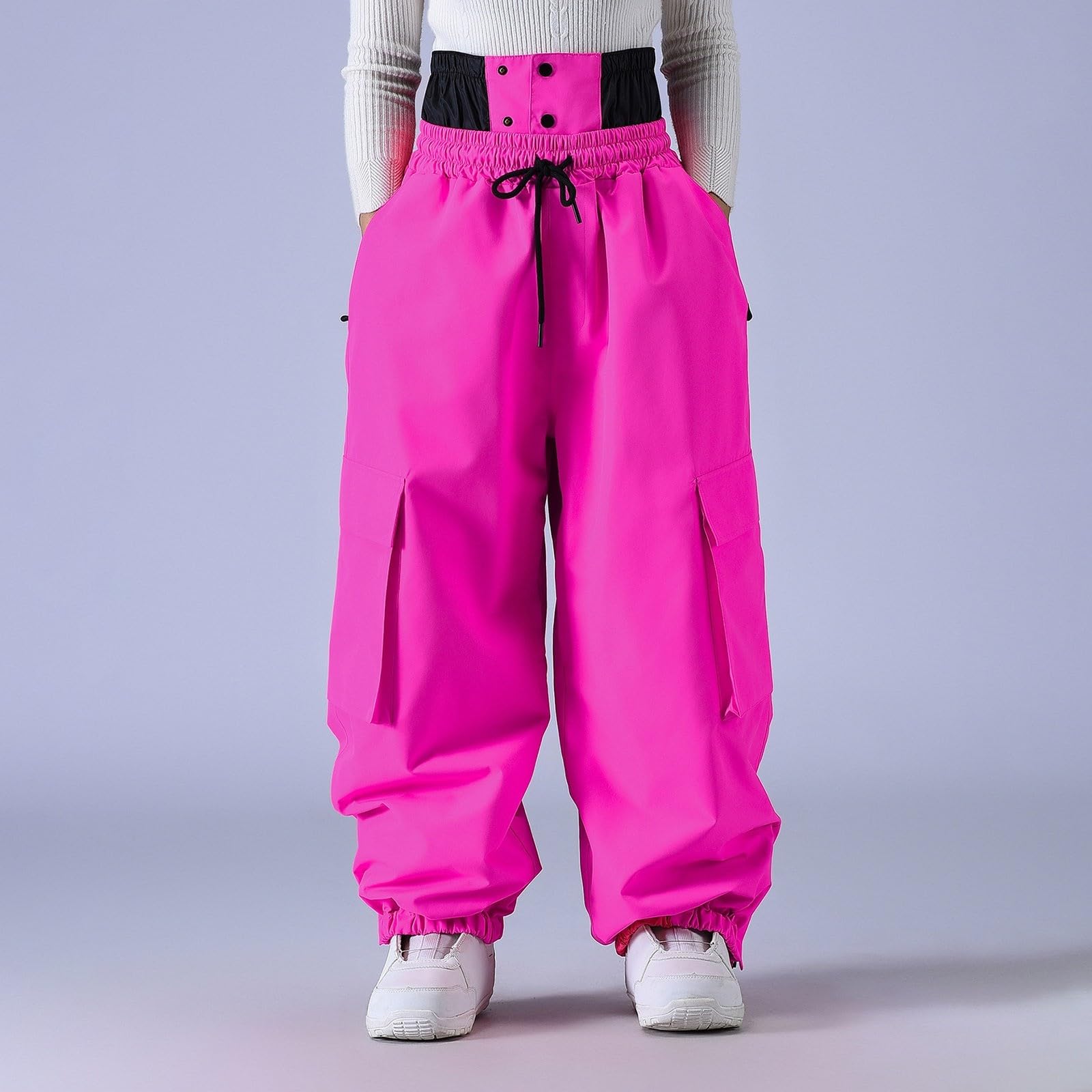 Genérico Pantalones de Esquí para Hombre Invierno A Prueba de Viento Pantalón Softshell Pantalones de Snowboard Cálidos Impermeables para Deportes Al Aire Libre