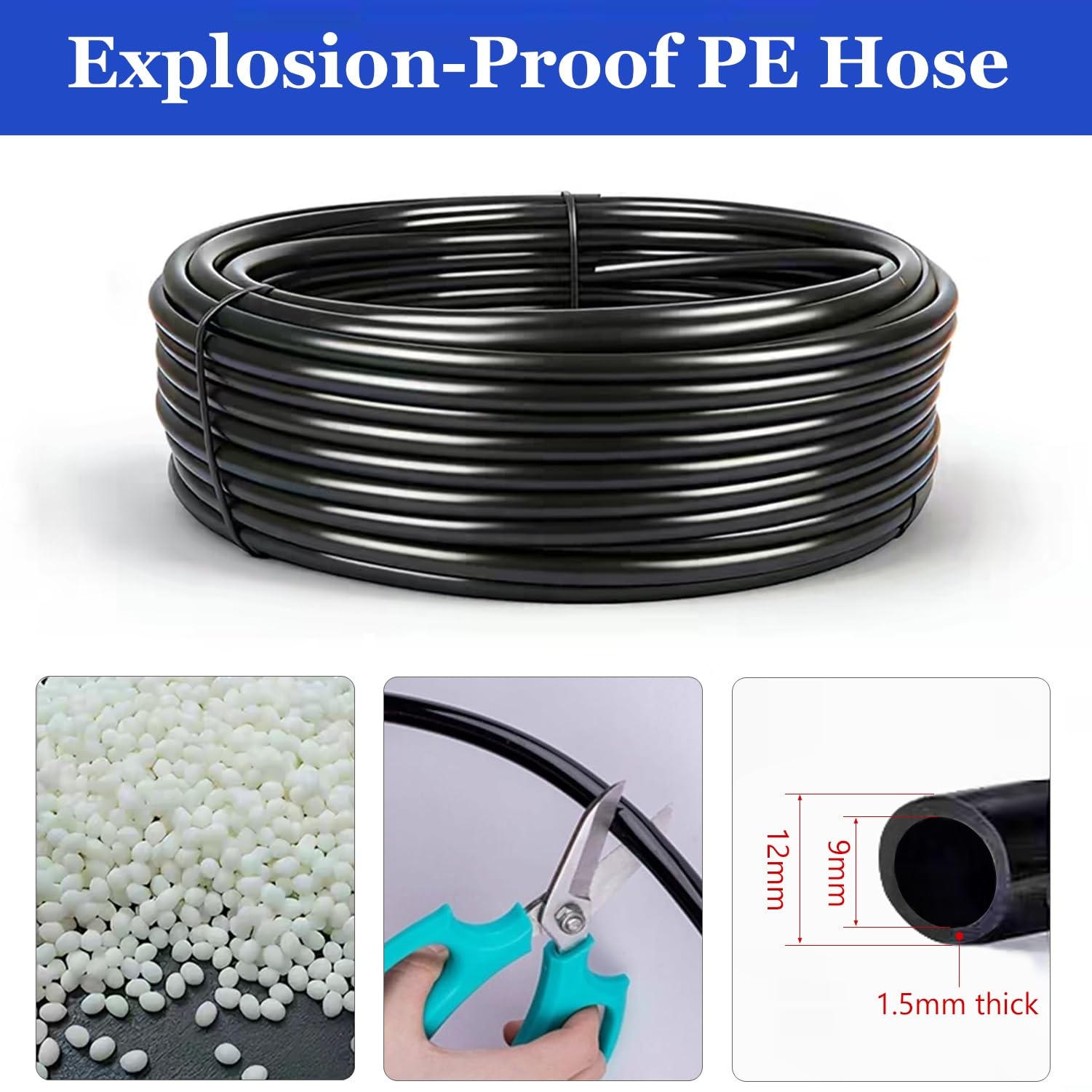 Kit di Irrigazione A Nebulizzazione, Sistema di Raffreddamento per Esterni con Ugello Regolabile E Filtro per L'acqua per Tetti/Serre/Piante | 70m/230ft