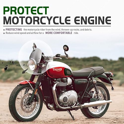 Miniatura 4 de Parabrisas para motocicleta T100 T120 Deflectores de parabrisas clásico para Triumph Bonneville T 100 T 120 Accesorios 2016 2017 2018 2019 2020