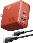 INIU USB C Charger Block, 3-Port 65W PD Fast Charging, Compact Type C Wall Charger with Foldable Plug, GaN Tech, for MacBook Pro/Air, iPhone 17, Samsung S25, iPad Pro, Laptop, Multiple Devices etc