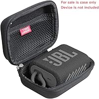 Vista 2 de Hermitshell Estuche rígido de viaje para altavoz Bluetooth portátil JBL Go 3 (negro)