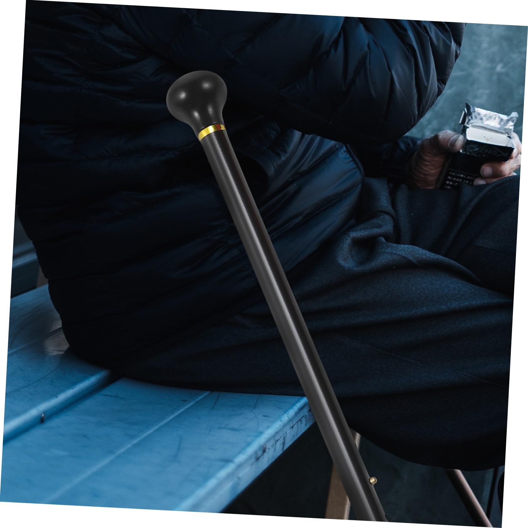 Poignée de Bâton en Bois Massif Antidérapante et Légère, Pommeau de Canne Élégant pour Seniors et Personnes en Convalescence, Accessoire de Remplacement Robuste