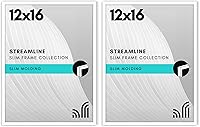 Vista 59 de Americanflat - Portarretratos de 24x30 pulgadas con plexiglás pulido, colección Streamline, marco de fotos con borde delgado para exhibir en pared