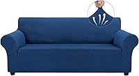 Vista 113 de Asnomy Couch Covers for 3 Cushion Couch Stretch Sofa Covers Slipcovers, Pet Protector Furniture Covers for Dogs Cats Spandex Jacquard Fabric Small