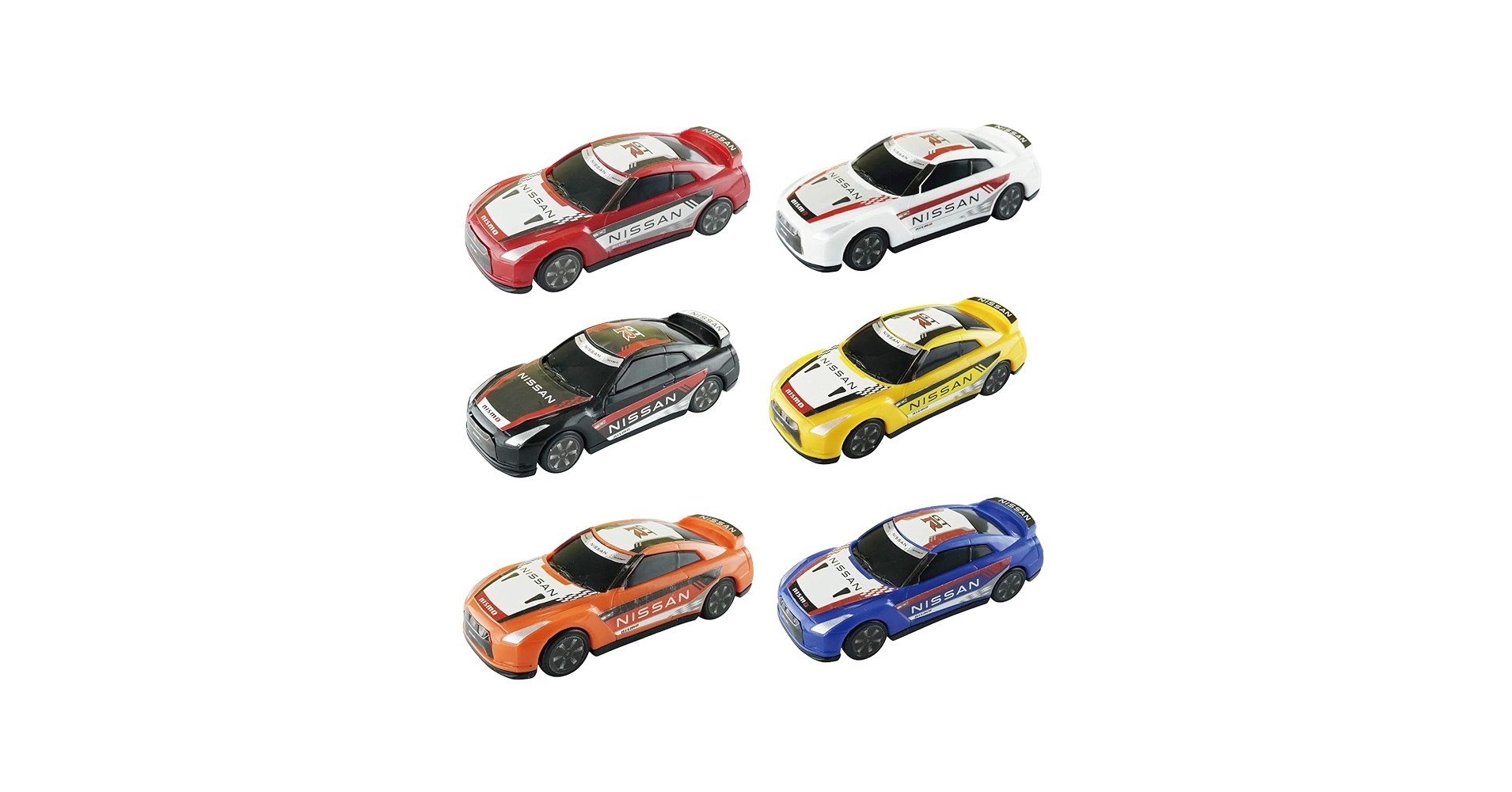 Amazon | FUNBOO NISSAN GT-R ミニカー (12個セット / 6種類 × 2