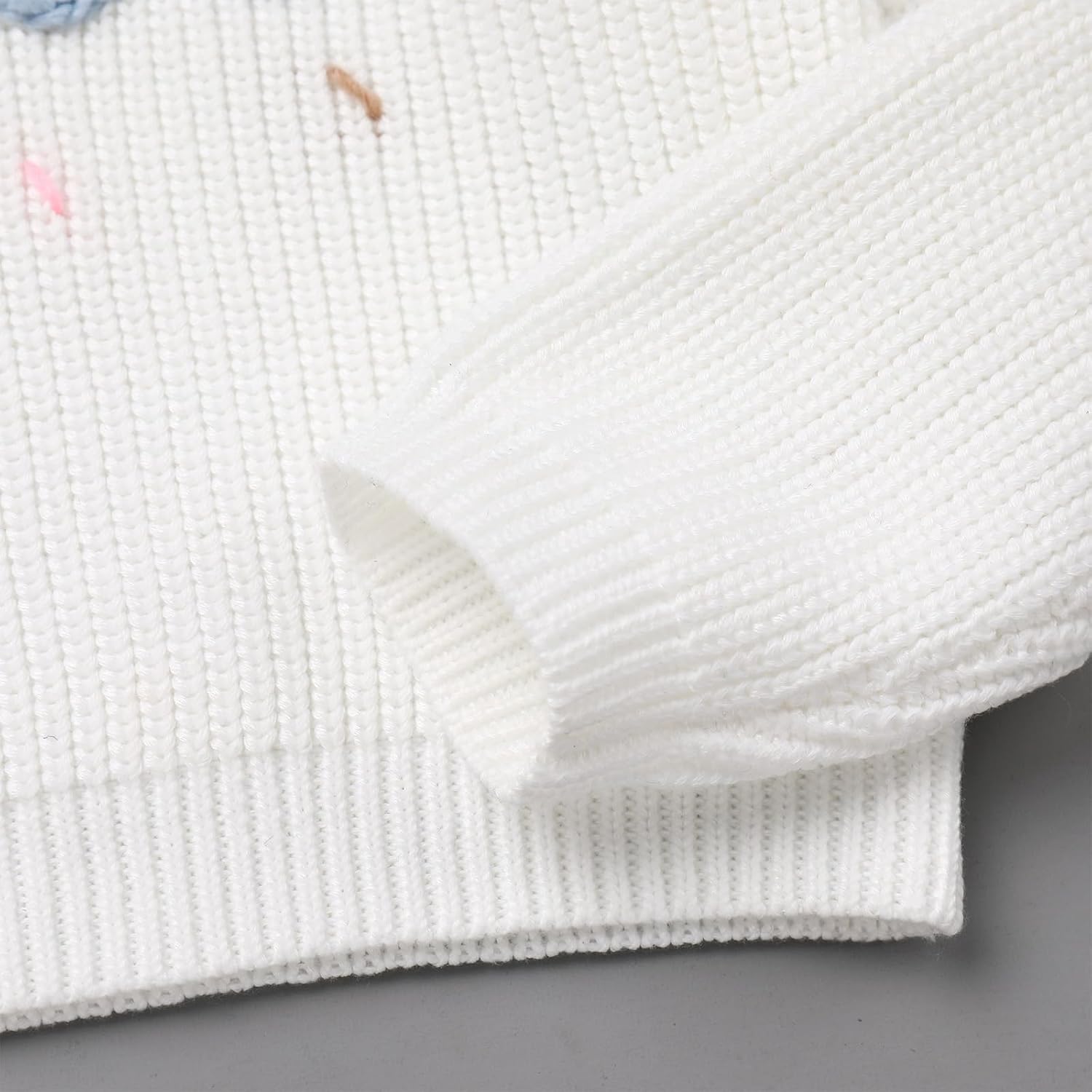 Baby Girl One Year Embroidery Sweater Infant Girls Pullover Top Toddler Knit Sweatshirt Fall Winter Clothes