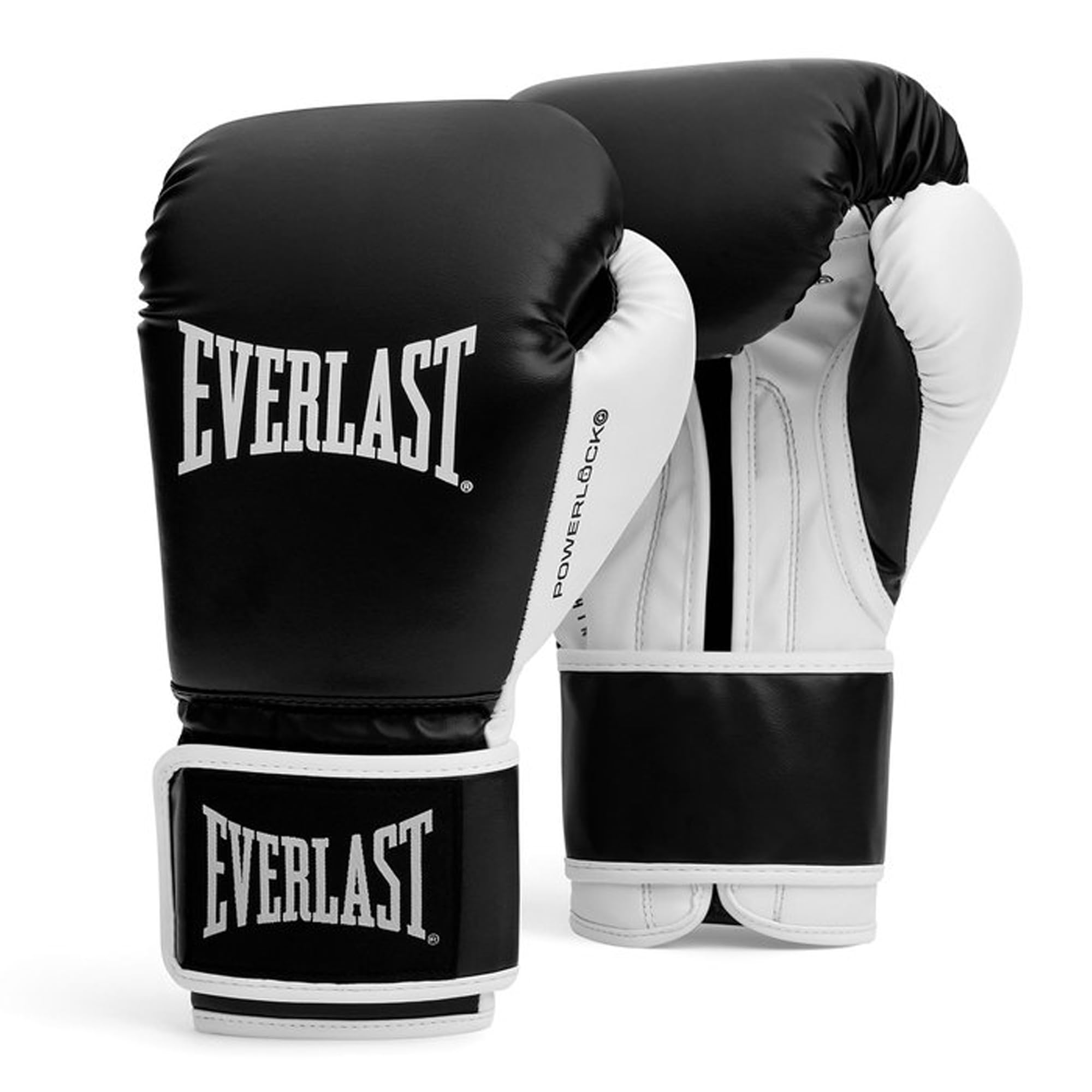 Everlast Powerlock OG 10oz Boxing Gloves, Black/White Boxing Gloves for Bags, Mitt Work & Sparring, Hook & Loop System, Advanced Foam Technology, Ergonomic Grip - Authentic Everlast Gear โ image 1