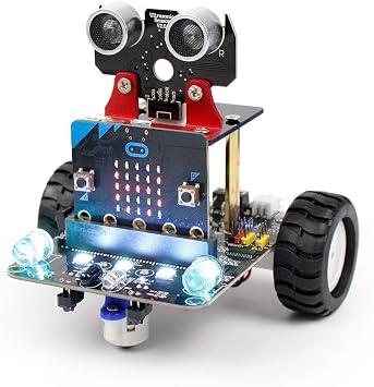 Yahboom Microbit Programming Robot Toy Popular Car Kit DIY STEM Educational Science Toy for Kids Graphic Programming with Microbit V2