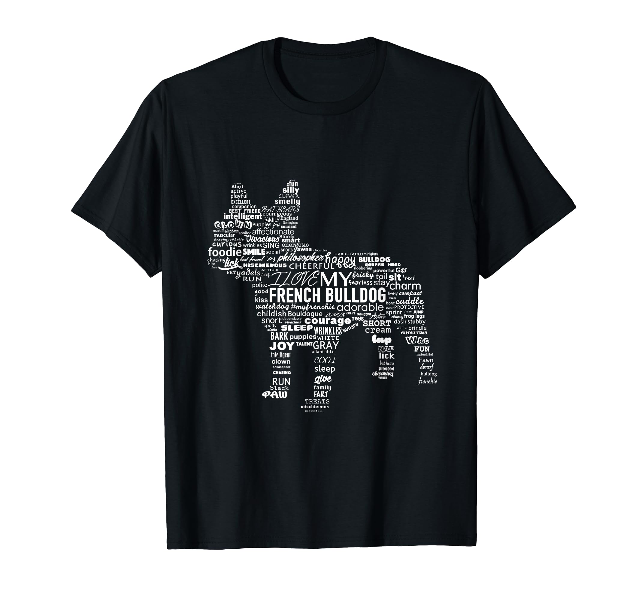 French Bulldog Words T Shirt Ways To Describe My Frenchie