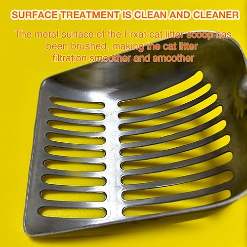 Miniatura 6 de Cuchara de arena para gatos, pala de arena de aleación de aluminio, adecuada para todos los gatos de arena, pala de basura duradera de metal, color