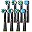 Replacement Toothbrush Heads Compatible with Braun Oral b 7000/Pro 1000/9600/ 5000/3000/8000/Genius and Smart Electric Toothbrush (black-8pcs)