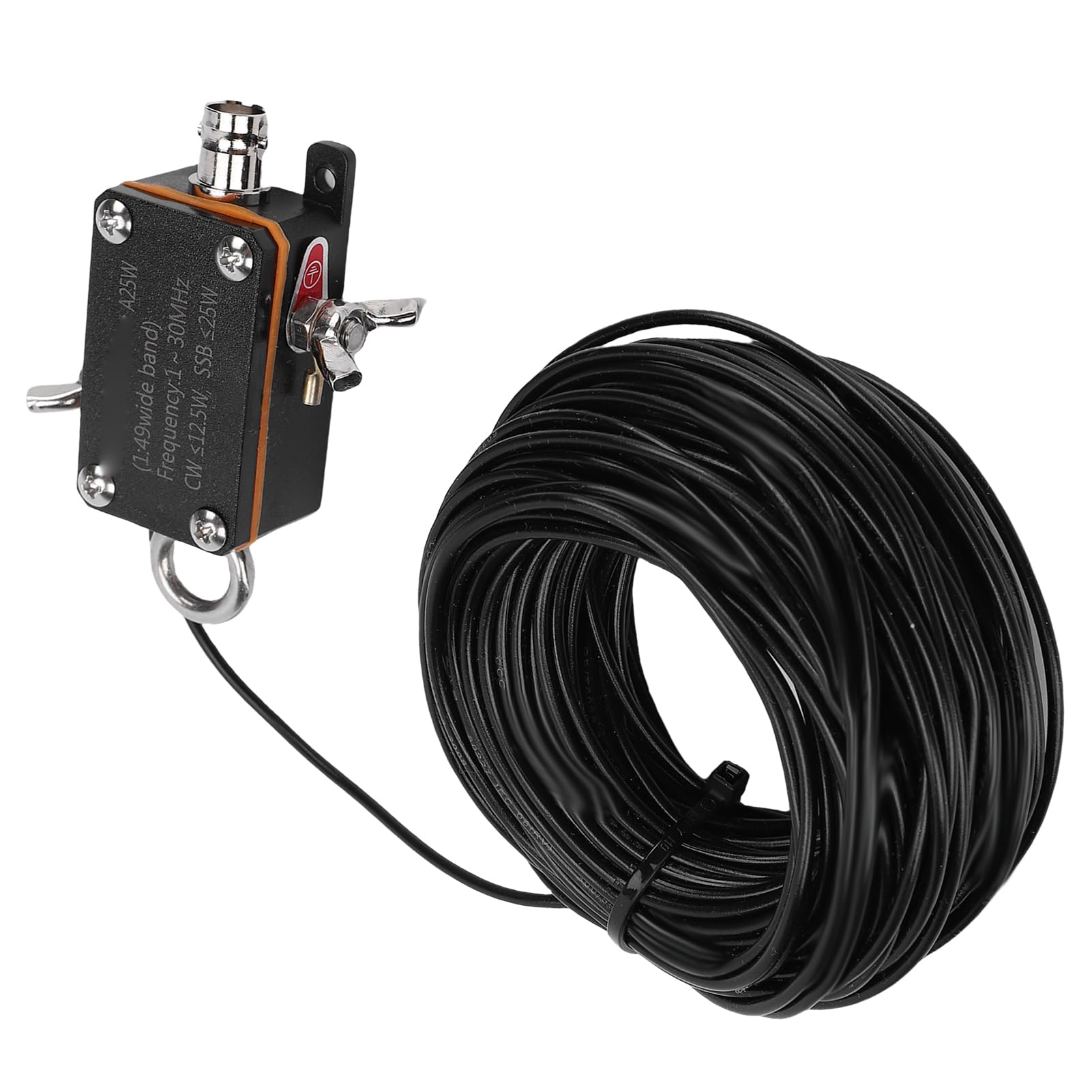 Przenośna Krótka Antena, Antena Radiowa z PVC HF z Zakończeniem, 1 30 MHz, 1 Balunowa 49 ze Standardowym Interfejsem, dla Entuzjastów Radia