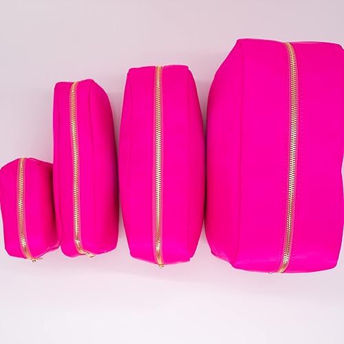 Miniatura 9 de Phlox Collective Bolsa de maquillaje Bolsa de viaje Bolsa de aseo Organizador Cosméticos Preppy Bag Zipper Pouches Nylon Teddy Corduroy Travel