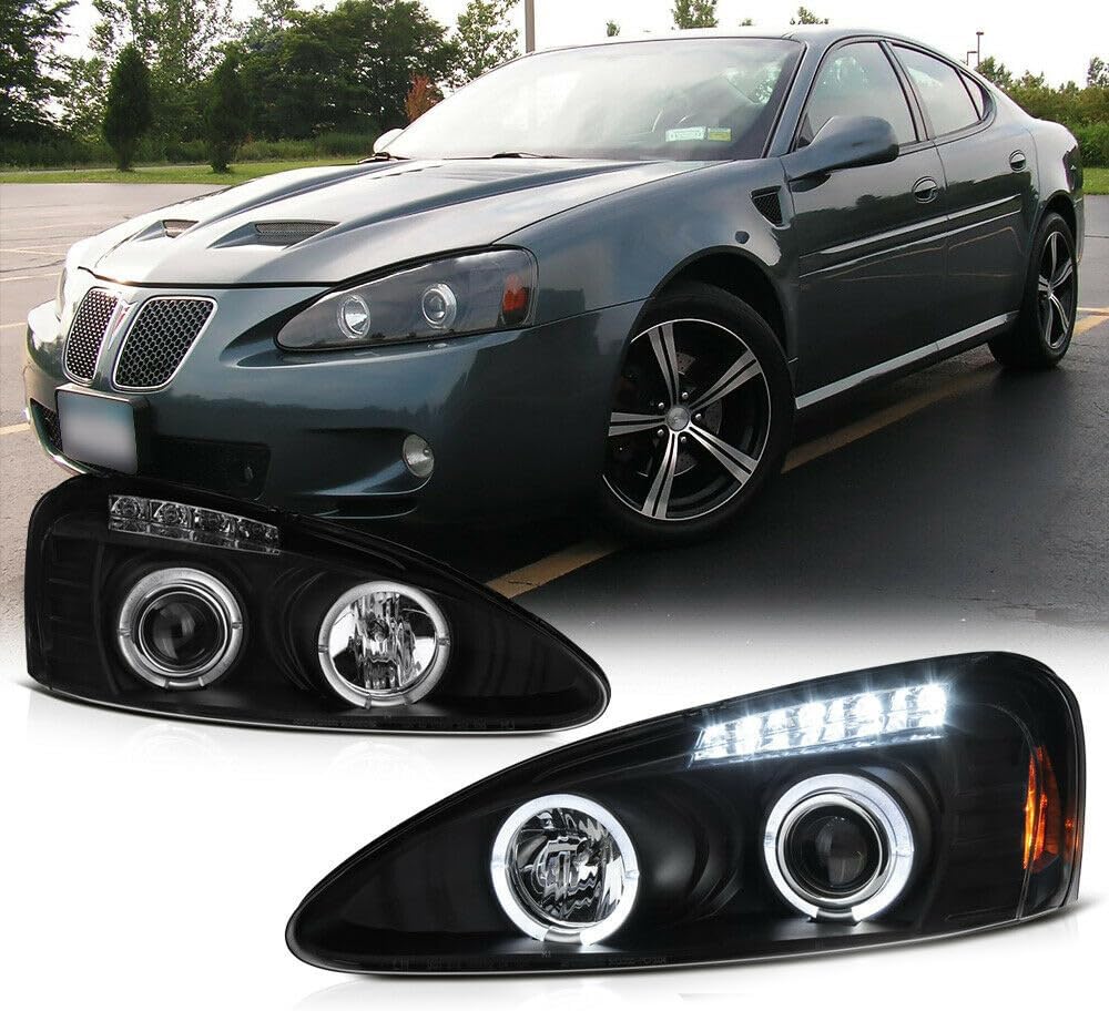 HH Building 2pcs Headlight Halo Projectors Front Left Right