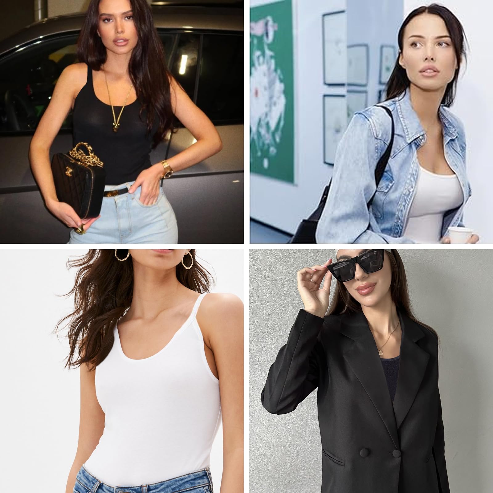 Shapermint Cami UK - Chaleco de compresión adelgazante para mujer y mujer, camiseta moldeadora con tirantes delgados ajustables
