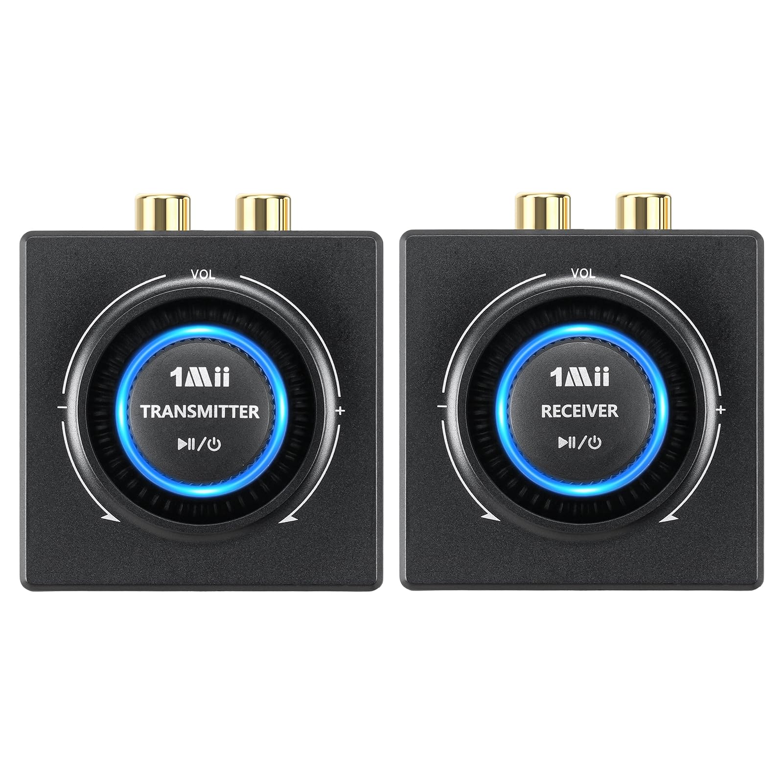 Photo 1 of 1Mii 2.4GHz (1 TX + 1 RX), Wireless Transmitter Receiver - 200ft Long Range 25ms Low Latency, Wireless Audio Adapter with RCA/AUX 3.5mm, Plug & Play for TV Home Stereo Soundbar PC Speakers Amplifier
