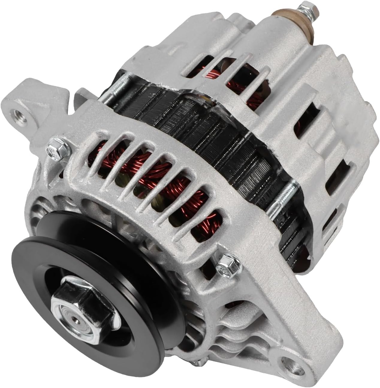 Alternator Generator Assembly, 31A68-00402 31A6800402 1PC 12V 50A Alternator Replacement for Mitsubishi Engine S3L S4L S3L2 S4L2 K4N SQ Series