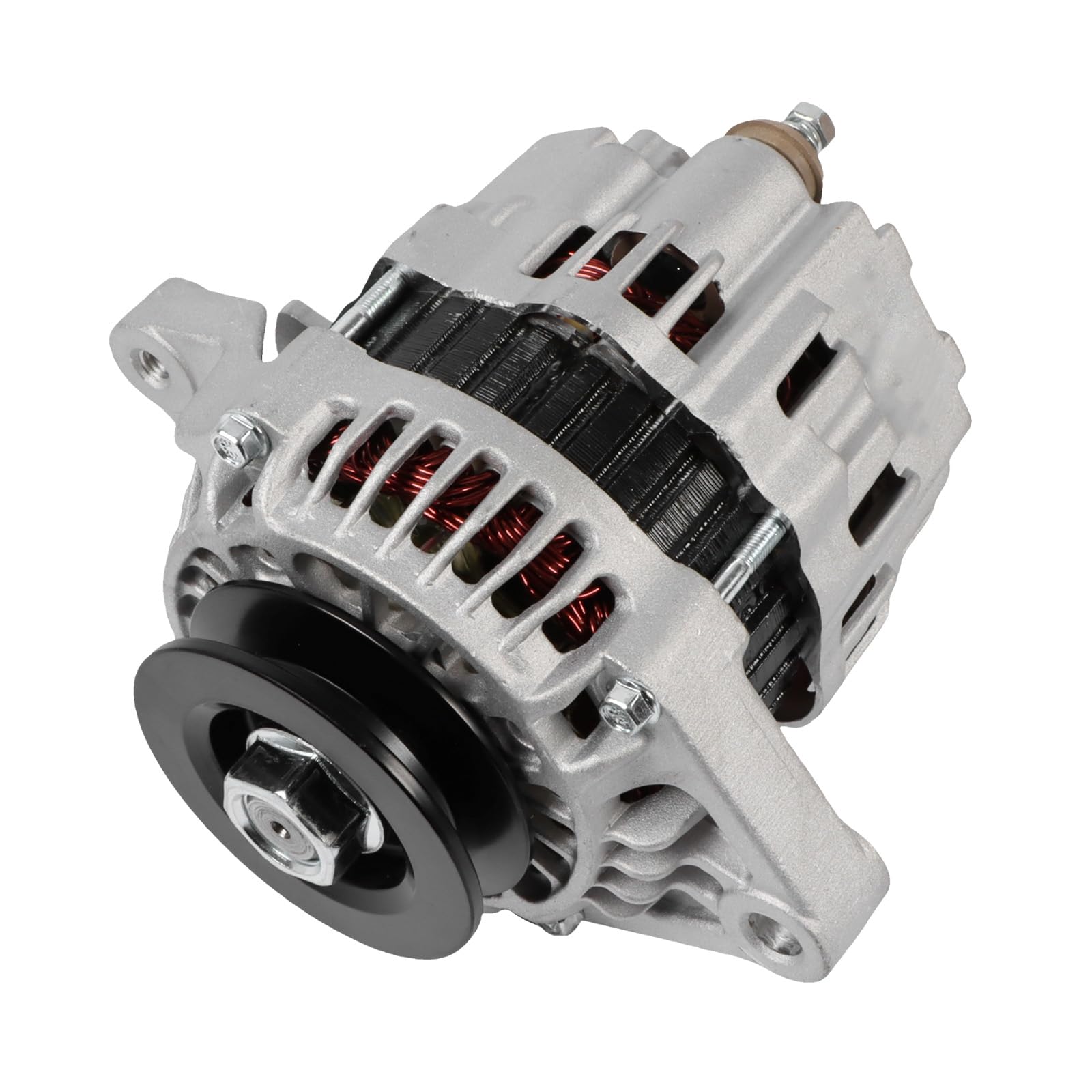 Alternator Generator Assembly, 31A68-00402 31A6800402 1PC 12V 50A Alternator Replacement for Mitsubishi Engine S3L S4L S3L2 S4L2 K4N SQ Series-image-36
