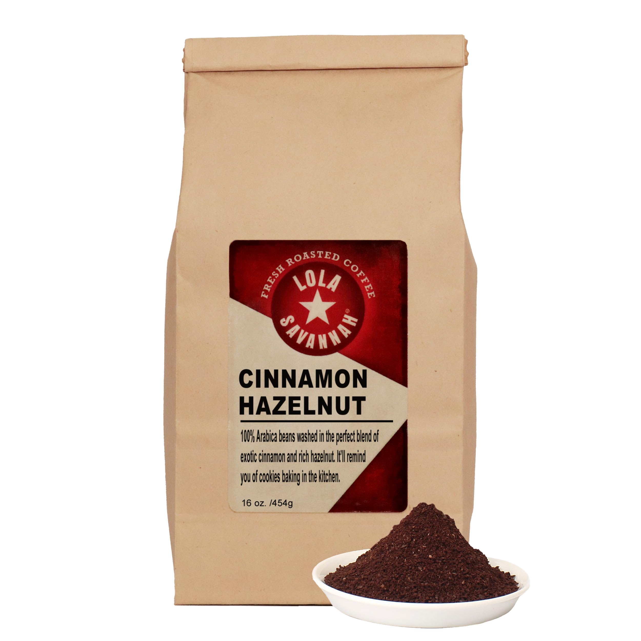 Lola Savannah Cinnamon Hazelnut Ground Caffeinated Coffee