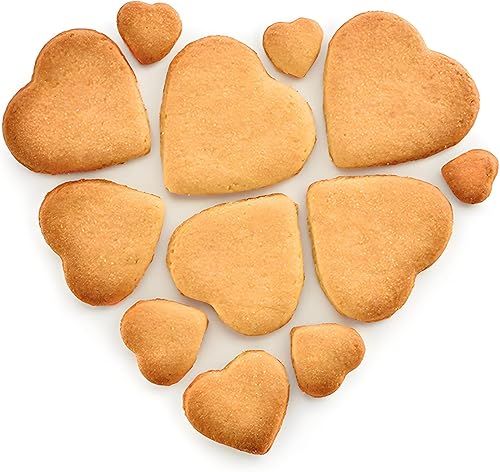 Miniatura 3 de Juego de 5 cortadores de galletas con forma de corazón de 4 pulgadas, 3 25 pulgadas, 2 34 pulgadas, 2 15 pulgadas, 1 58 pulgadas