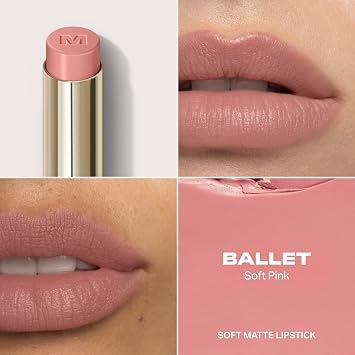 Morphe Lip Filter Hydroplump Soft Matte Lipstick - Plumping Matte Lip Color with Jojoba Oil and Mango Butter - Long Lasting Moisturizing Lipstick for Women - Ballet (0.08 oz)