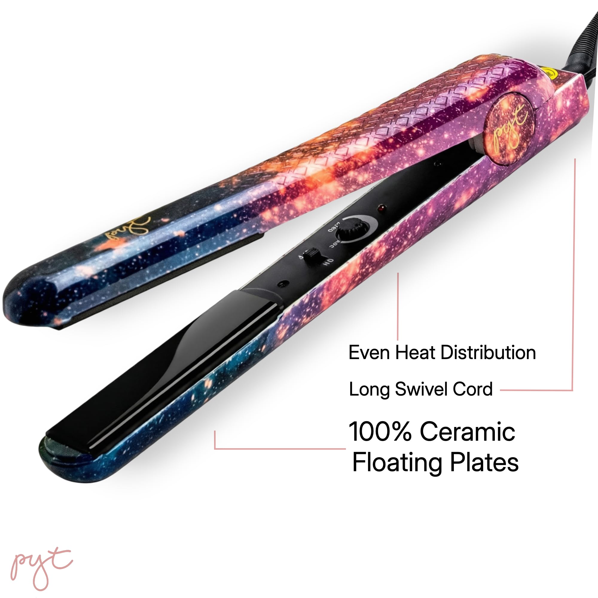 Amazon.com : PYT Unicorn Pro Hair Straightener - Ceramic Flat Iron