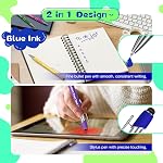Personalized Pens with Name in Bulk,Custom Pens with Blue Ink and Stylus Tip,Customizable for Business Text,Customized for Marketing,Engraved for Gifts
