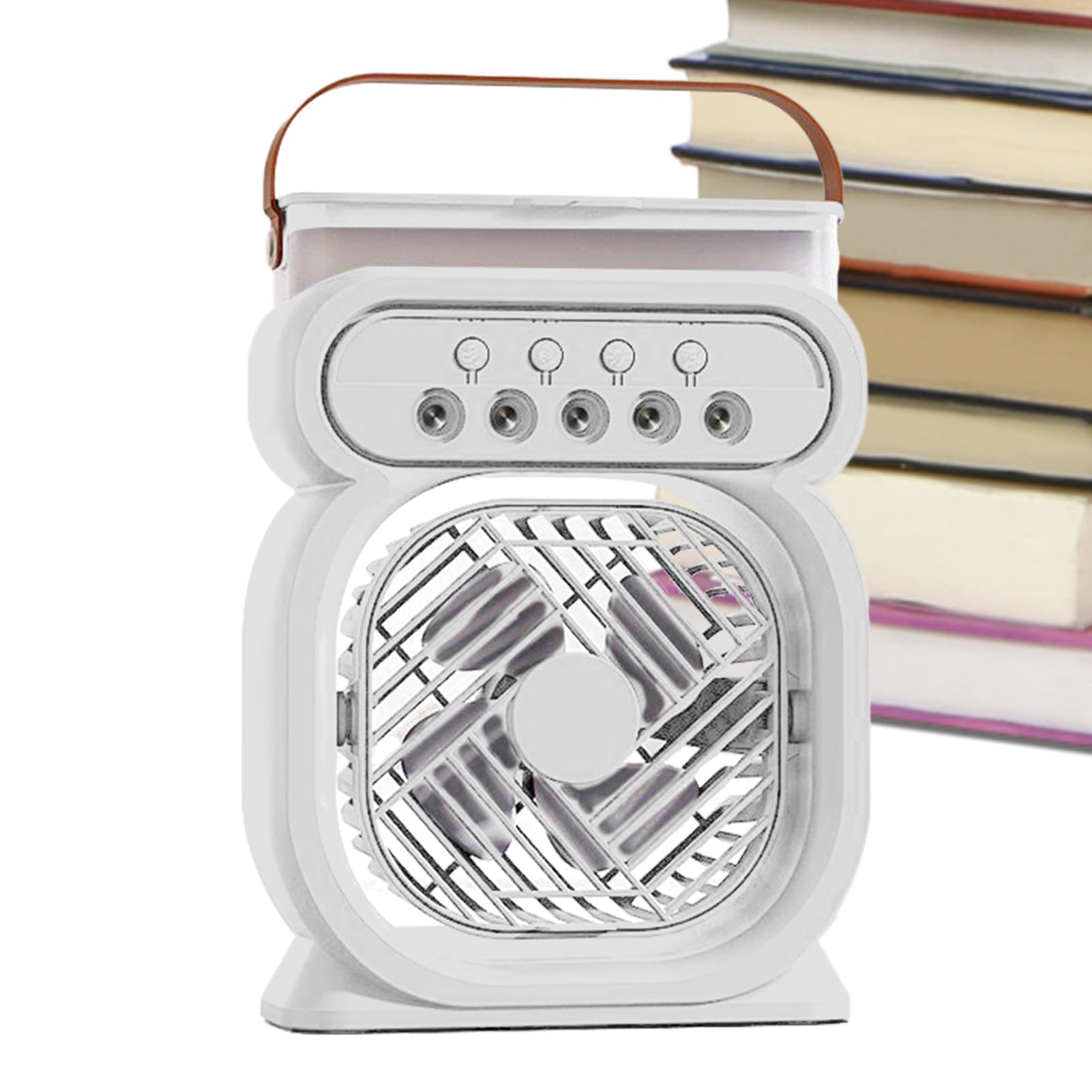 Ventilateur portable de bureau anti chaleur avec brumisateur à batterie
