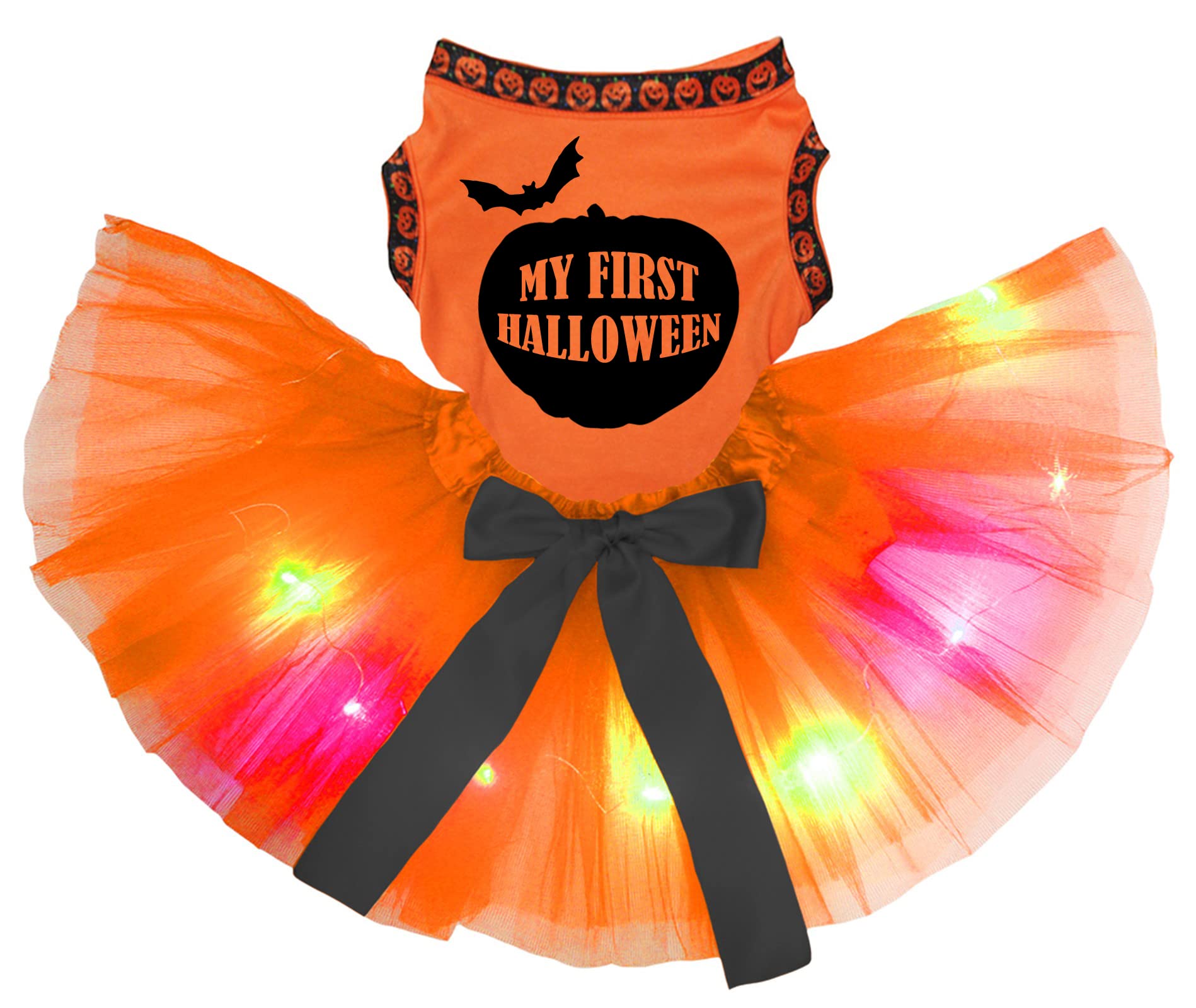 Robe Halloween chiot XL confortable My 1st Witch costume LED anti-stress