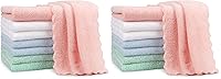 Vista 9 de Orighty Paños para eructos para bebés, paquete de 8 - Súper suaves y absorbentes paños para eructos de coral para bebés, 20x10 pulgadas, toallas