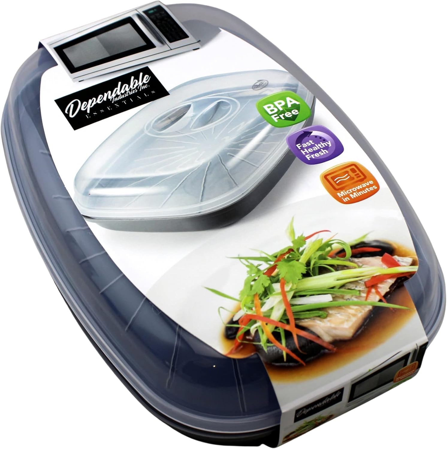 Microwave BPA Free Fish Steamer Steamers