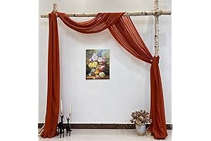 Wedding Arch Terracotta Draping Fabric for a Dreamy Wedding Ceremony