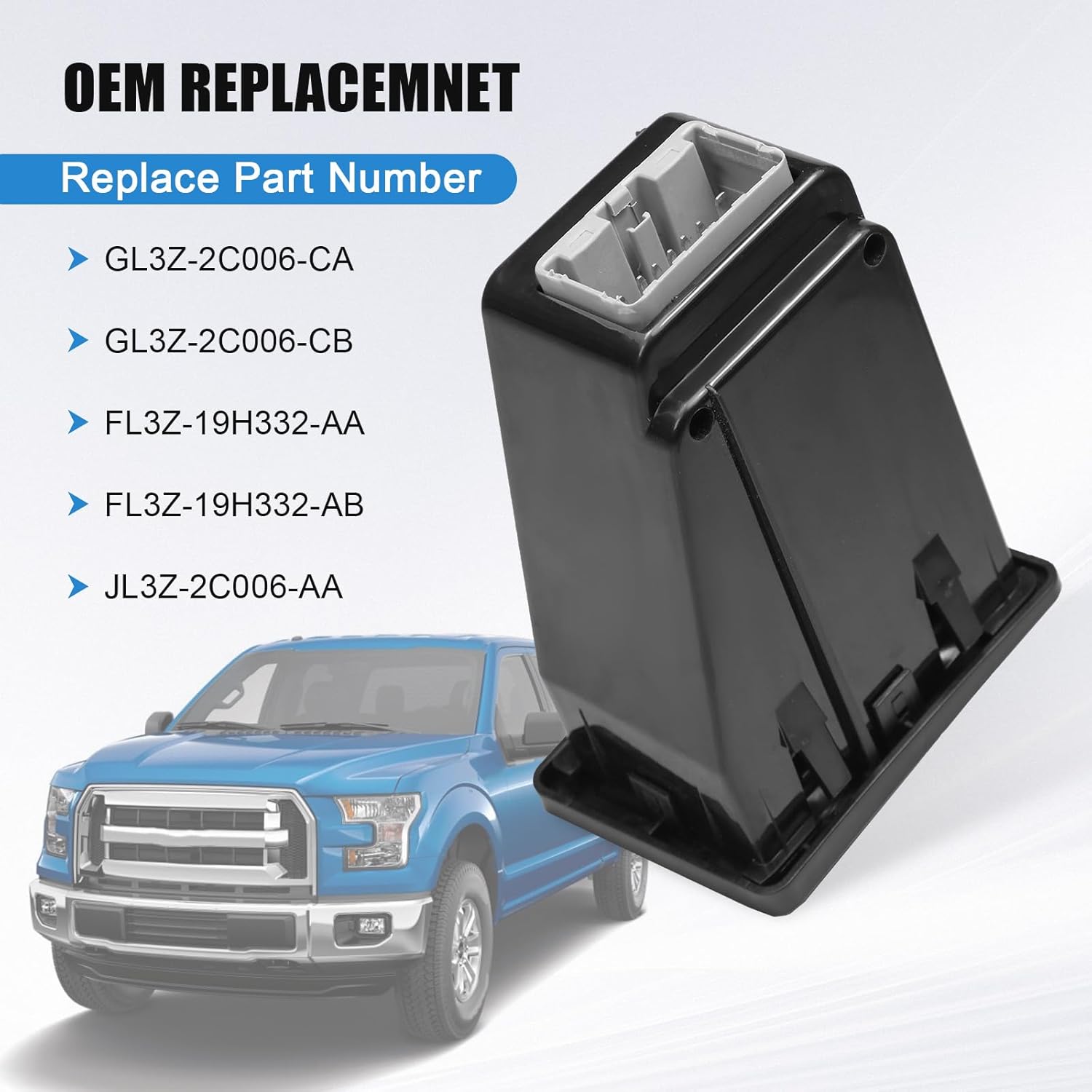 Trailer Brake Controller Module Compatible with 2015-2020 Ford F-150 Replace# GL3Z-2C006-CA, FL3Z-19H332-AA, JL3Z-2C006-AA