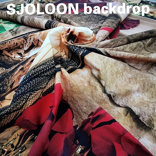 Miniatura 3 de SJOLOON Fondos de fotografía de Navidad Fondo de decoración de chimenea de Navidad para niños para estudio fotográfico (11209)