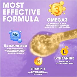 Magnesium Complex Liquid Drops, Magnesium Glycinate with Oxide, Taurate and Citrate, Calm Magnesium for Bone, Heart, Muscle, Sleep & Digestion, High Absorption, Pineapple Flavor, 2 Fl Oz