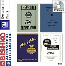 bishko automotive literature 1941 1947 1948 Chevrolet Master Special Shop Service Repair Manual CD Engine