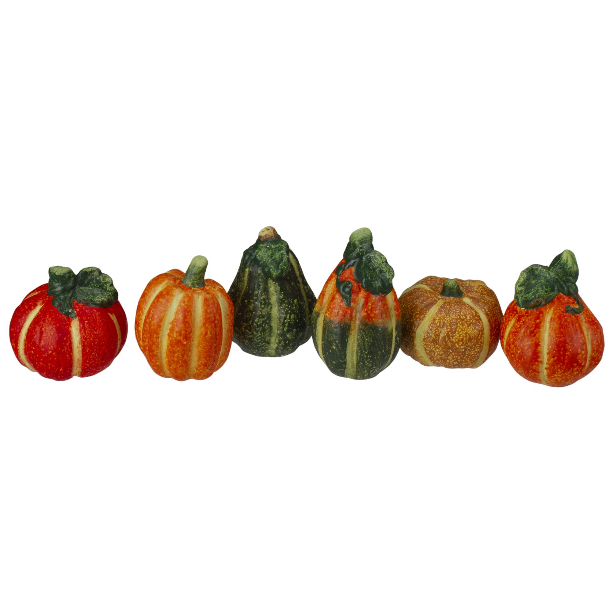 Northlight 6pc Fall Harvest Ceramic Pumpkins Decoration Set