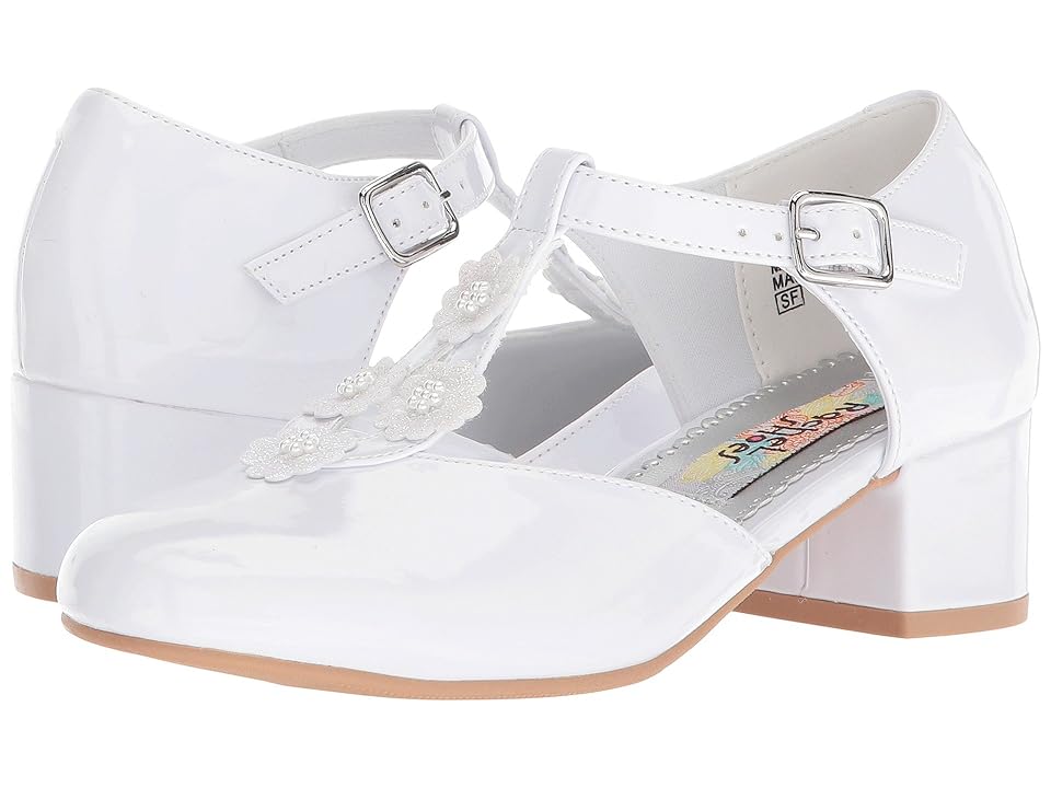 

Rachel Kids Diane (Little Kid/Big Kid) (White Patent) Girl's Shoes