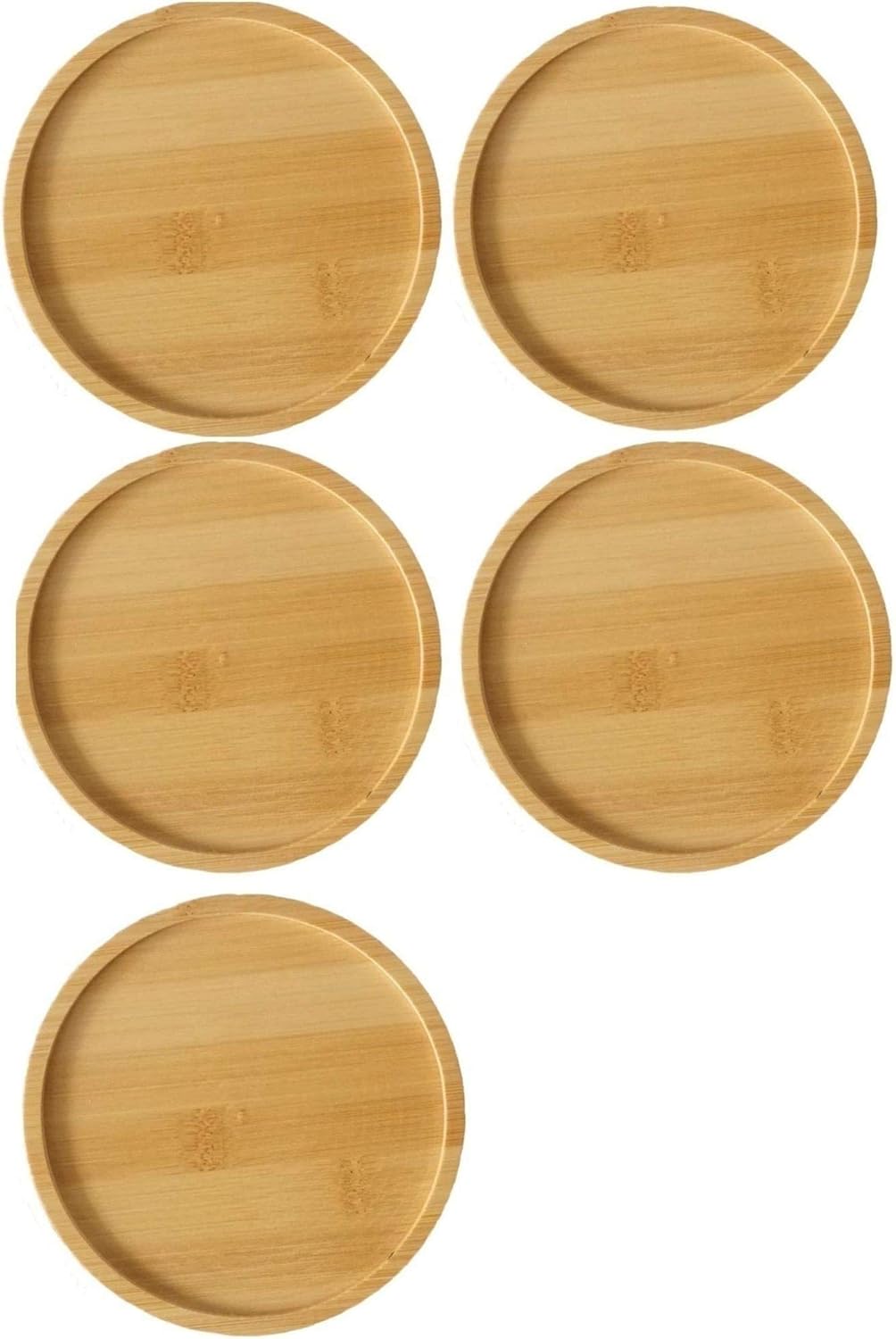 ROP Bamboo Plant Saucer 6.1 Inch Planter Pot Bamboo