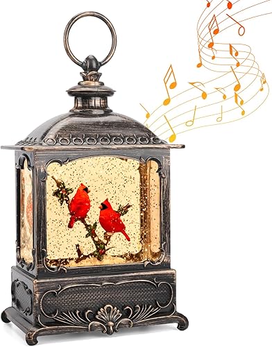 Miniatura 14 de Linterna de decoración de Navidad con forma de globo de nieve, enchufe iluminado brillante, 3 pilas AA y alimentado por USB, linterna de globo