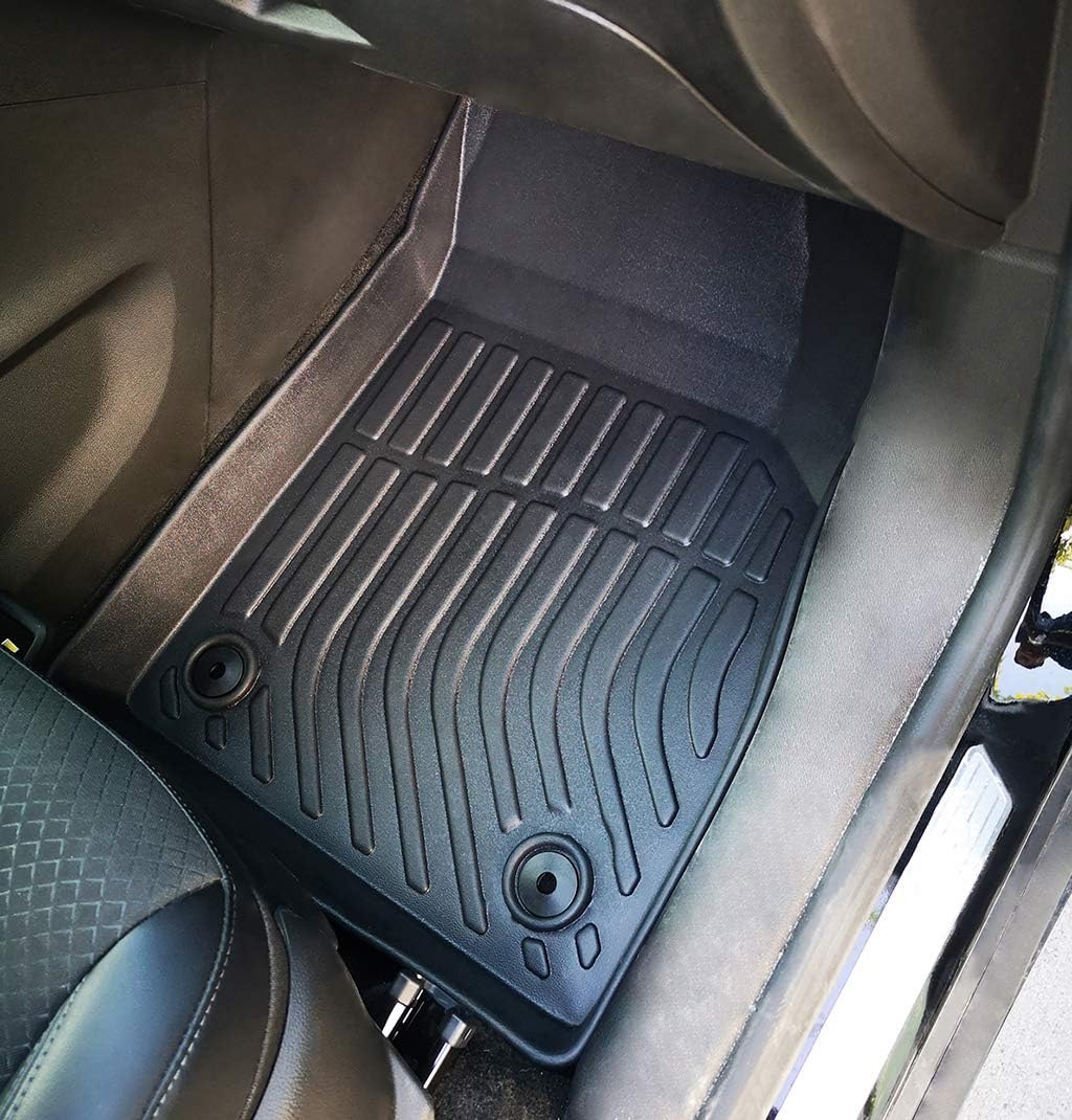 Car Floor Mats Replacement for Buick Encore 2013 2021 Custom Fit Odorless Washable Rubber All Weather Protection Liner black