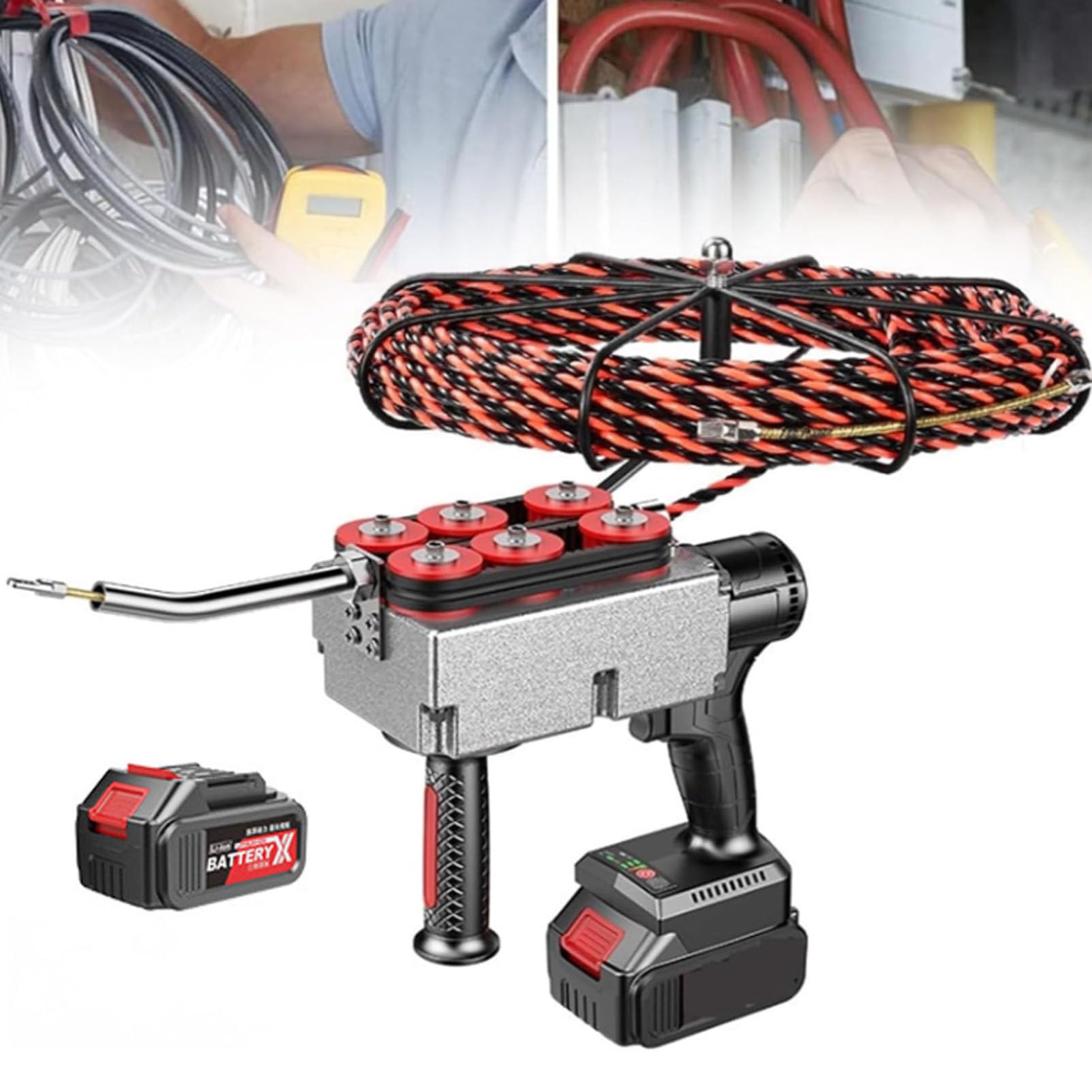 Máquina de dibujo de alambre sin escobillas con motor brushless de alta tracción para tubos