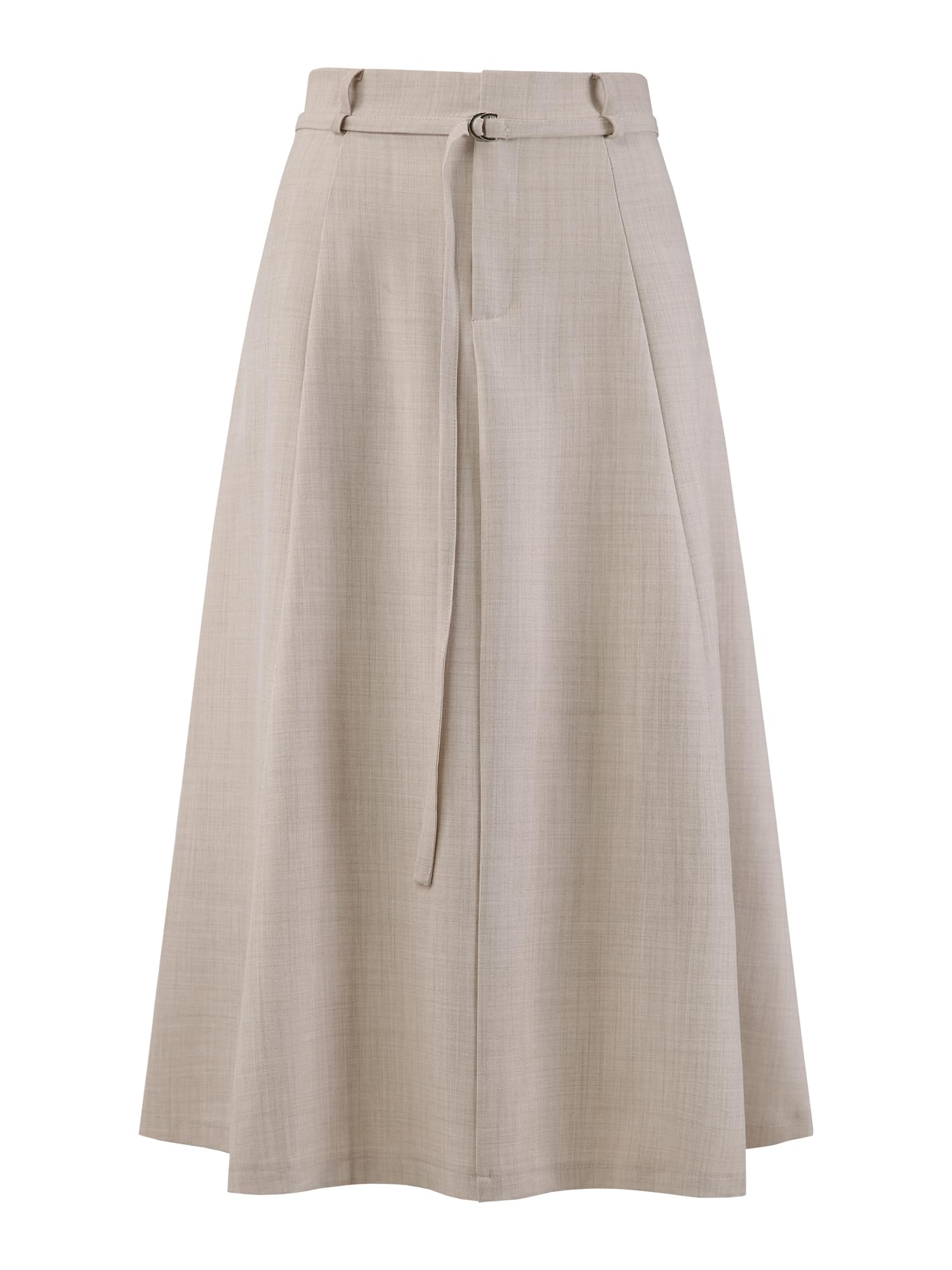 Womens A-Line Skirt with Pockets Elastic High Waist Maxi Skirt