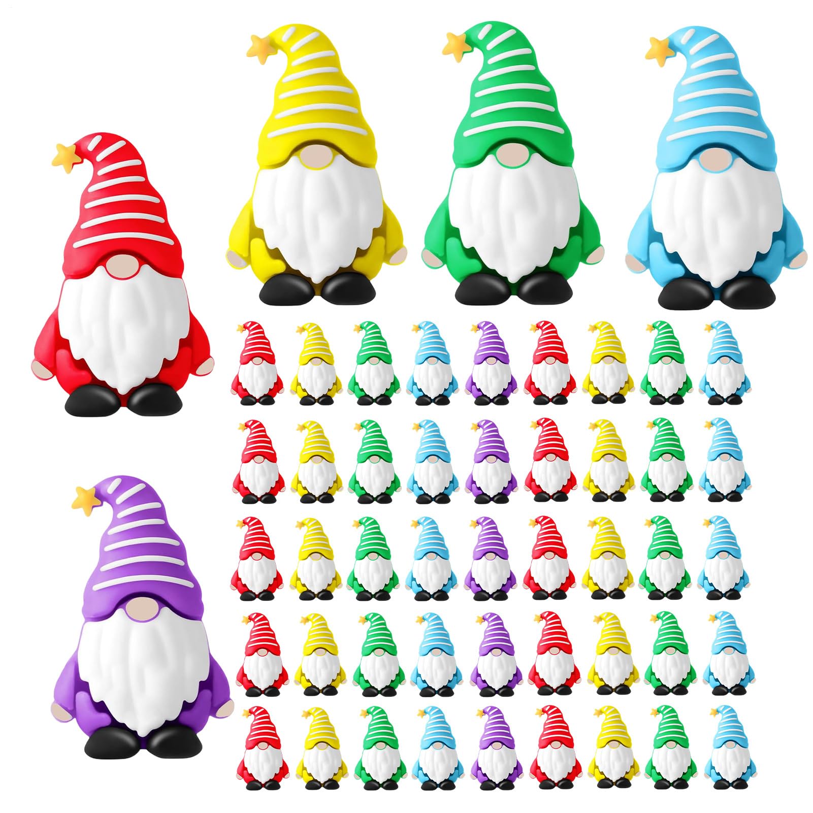 Gnome sans visage en silicone miniature pour animer un anniversaire enfant