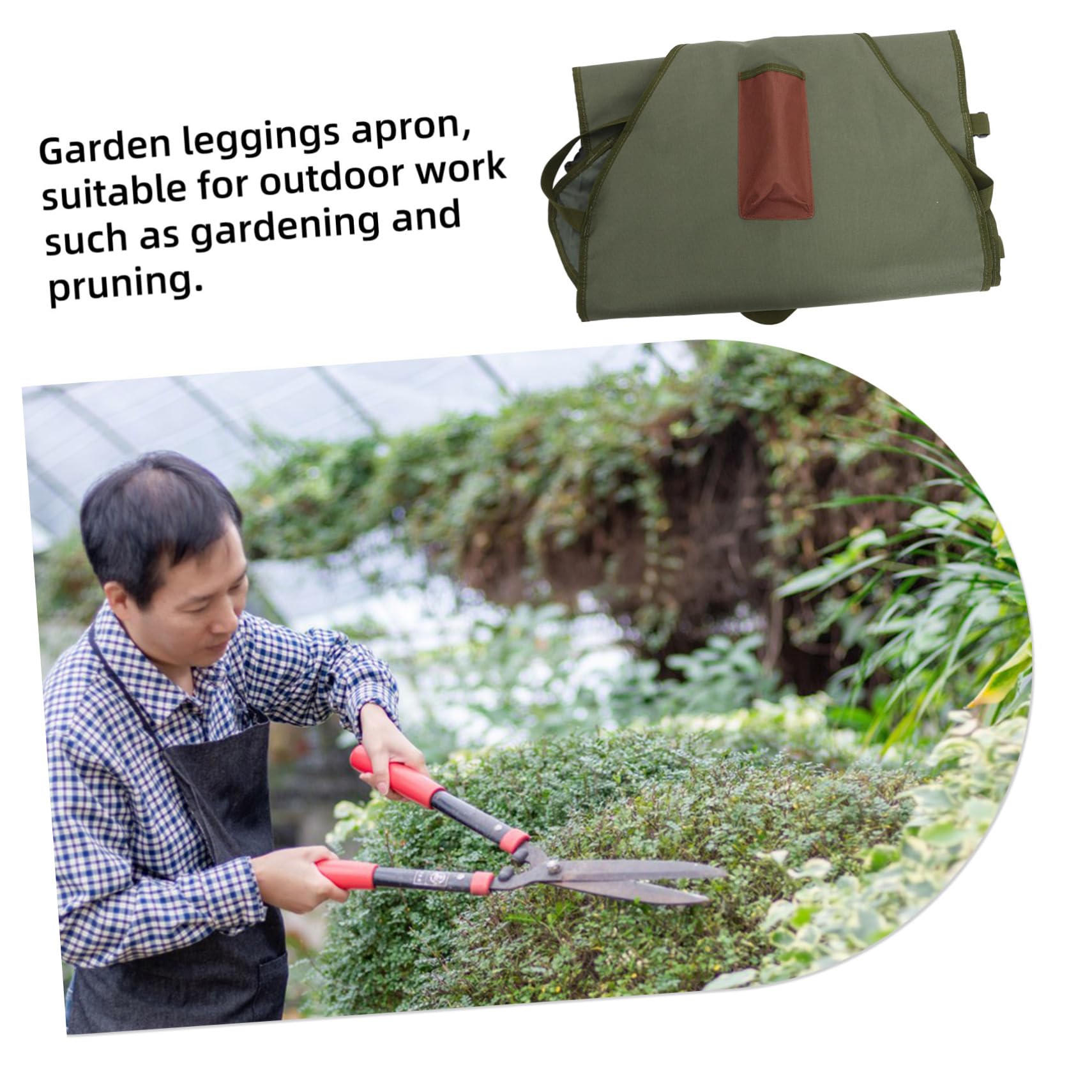 Grembiule Da Giardinaggio Oxford Con Pockets e Resistente Per Uomini e Donne Per Potatura e Raccolta Di Verdure Con Tasche Multiple