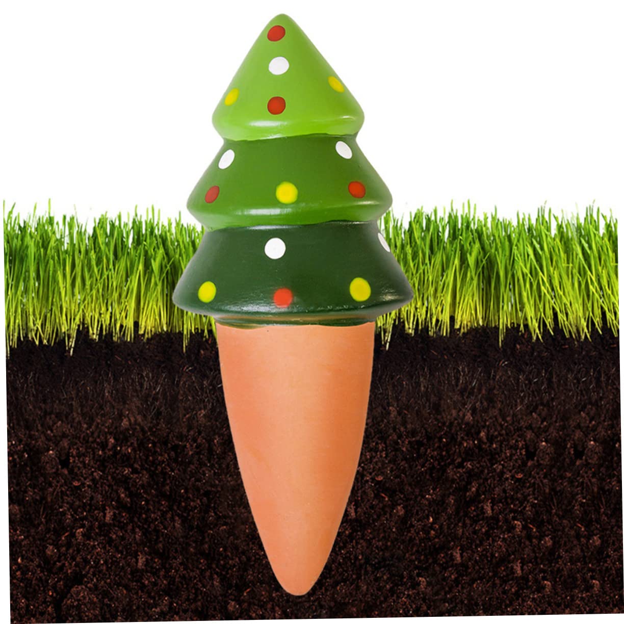 Yardwe 2 Ensembles Pointe D'arrosage Automatique Globes D'arrosage Usine Arrosoir Plantes D'intérieur Boules D'arrosage pour Plantes D'intérieur Système Green Argile Rouge 4 Pièces * 2