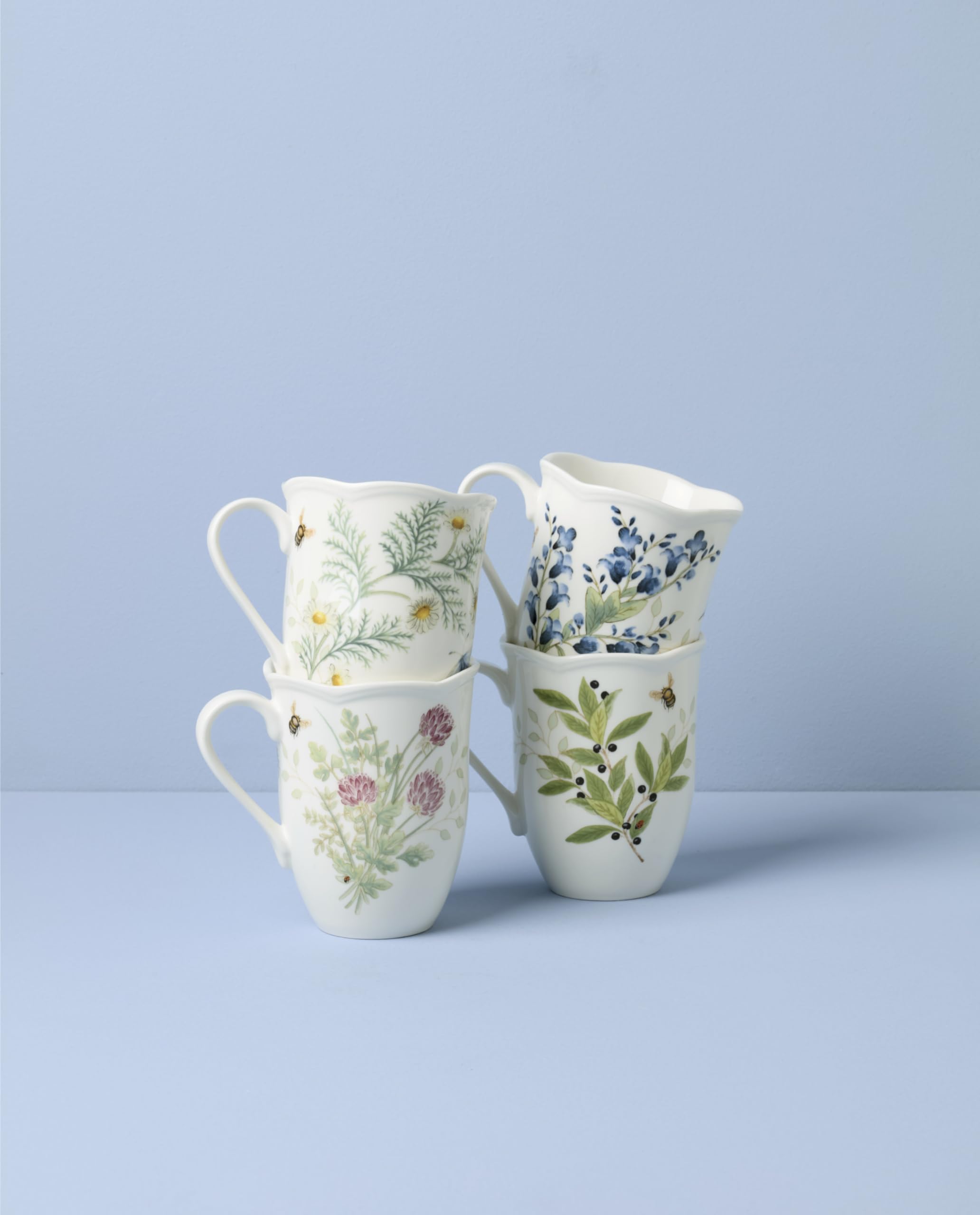 Amazon.com: Lenox 897911 Butterfly Meadow Herbs Mugs, Set Of 4