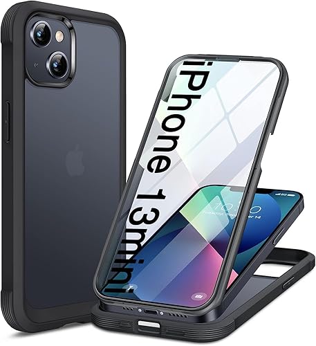 Miniatura 65 de Miracase Funda para iPhone SE de 3ª/2ª generación 2022 2020 de cuerpo completo con protector de pantalla de vidrio integrado, resistente protección