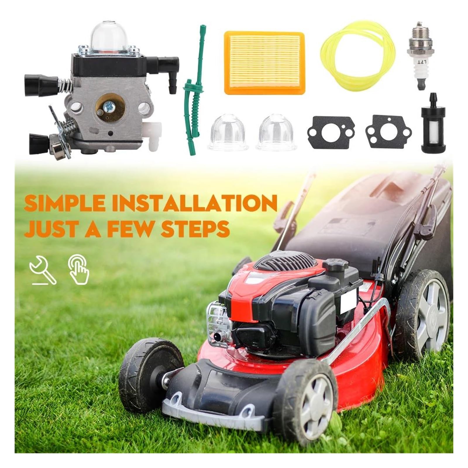 Filtres à air Briggs and Stratton d’origine Carburateur Et Filtre À Air Pour Stihl MM55 MM55C 4601-120-0600 Zama C1Q-S202A, Pièces D'outils De Jardin