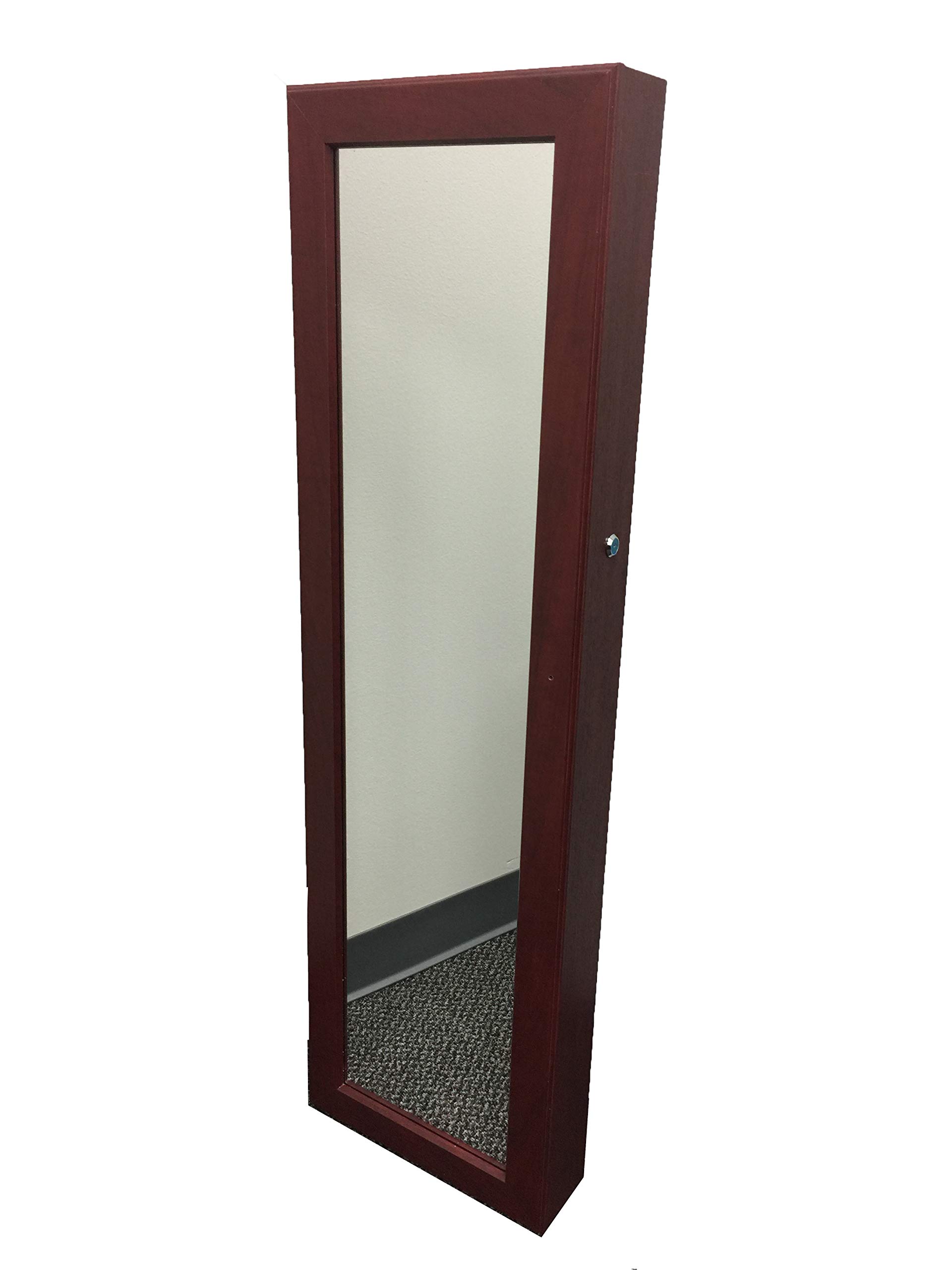 Jewelry Armoire Organizer Storage Cabinet - Jewlery Holder Organizer for Necklace, Earring as a Wall / Over The Door Full Length Mirror Standing – a Huge Jewlery Case Box for Women and Girls